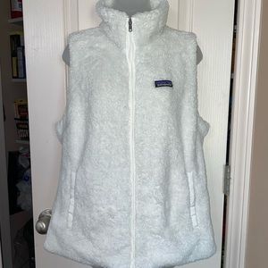 Patagonia White Fleece Vest